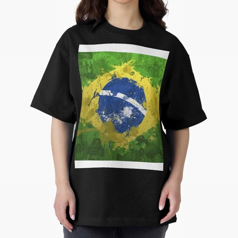Brasilian Flag Face Mask Graphic T-Shirt Join Match Day Hype around FIFA World Cup 2026 Group Stage, Haaland, Argentina, France and Brazil, Soccer Culture, Superstar Moments, National Team Dreams and Competitive Fire; Great for Watch Parties,