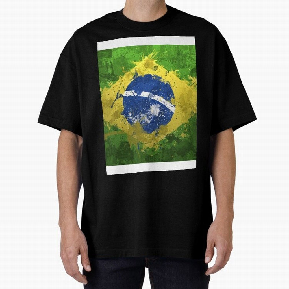 Brasilian Flag Face Mask Graphic T-Shirt Join Match Day Hype around FIFA World Cup 2026 Group Stage, Haaland, Argentina, France and Brazil, Soccer Culture, Superstar Moments, National Team Dreams and Competitive Fire; Great for Watch Parties,
