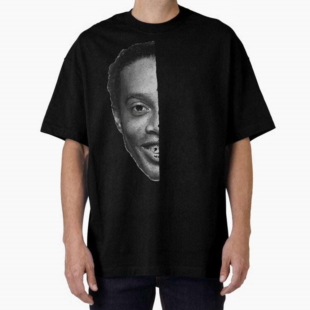 ''Football is about joy.'' Sticker - Ronaldinho Premium T-Shirt Represent Global Football Passion for FIFA World Cup 2026 Group Stage, Highlighting Haaland and Mbappe, England, France and Netherlands, Game Day Rituals, Football Legends, Country