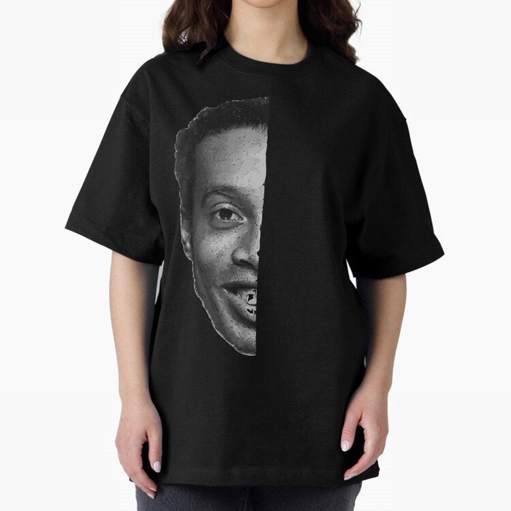''Football is about joy.'' Sticker - Ronaldinho Premium T-Shirt Represent Global Football Passion for FIFA World Cup 2026 Group Stage, Highlighting Haaland and Mbappe, England, France and Netherlands, Game Day Rituals, Football Legends, Country