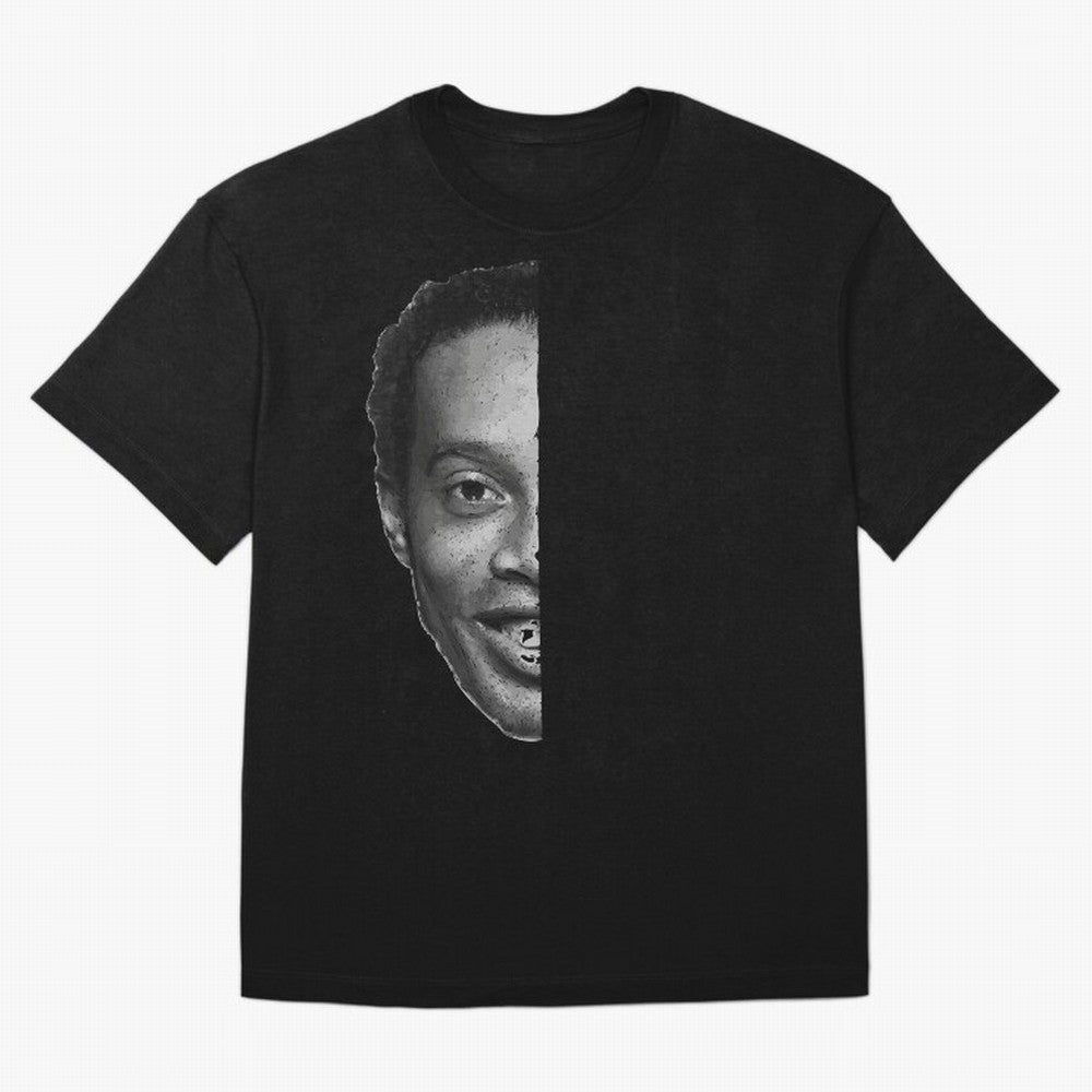 ''Football is about joy.'' Sticker - Ronaldinho Premium T-Shirt Represent Global Football Passion for FIFA World Cup 2026 Group Stage, Highlighting Haaland and Mbappe, England, France and Netherlands, Game Day Rituals, Football Legends, Country