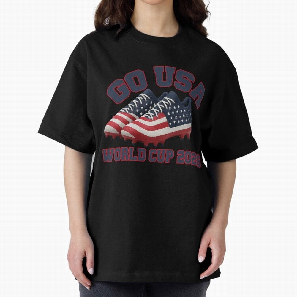 Go USA!. USA 2026, World Cup 2026, World Cup soccer, USA Soccer, USA Men Classic T-Shirt Follow the Road to FIFA World Cup 2026 Group Stage Capturing CR7 and Messi, England Energy, Championship Spirit, Famous Goals, Roaring Crowds and International