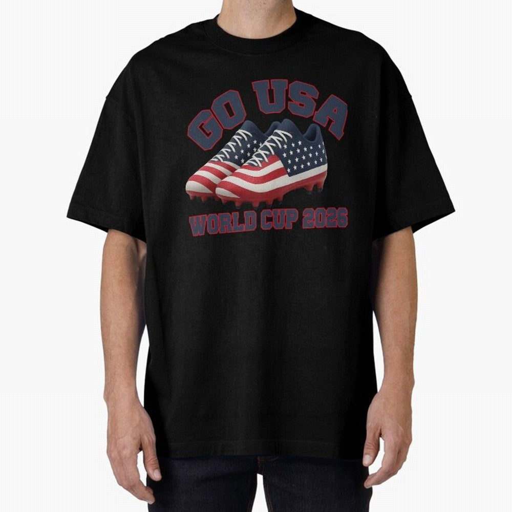 Go USA!. USA 2026, World Cup 2026, World Cup soccer, USA Soccer, USA Men Classic T-Shirt Follow the Road to FIFA World Cup 2026 Group Stage Capturing CR7 and Messi, England Energy, Championship Spirit, Famous Goals, Roaring Crowds and International