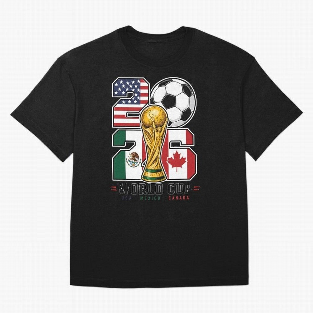 2026 Soccer World Cup Football Design Classic T-Shirt Bring Legendary Rivalry Energy to Match Day Hype around FIFA World Cup 2026, Cristiano Ronaldo, Brazil, Tournament Hype, Historic Matchups, Family Viewing Parties and Global Sports Pride; Built