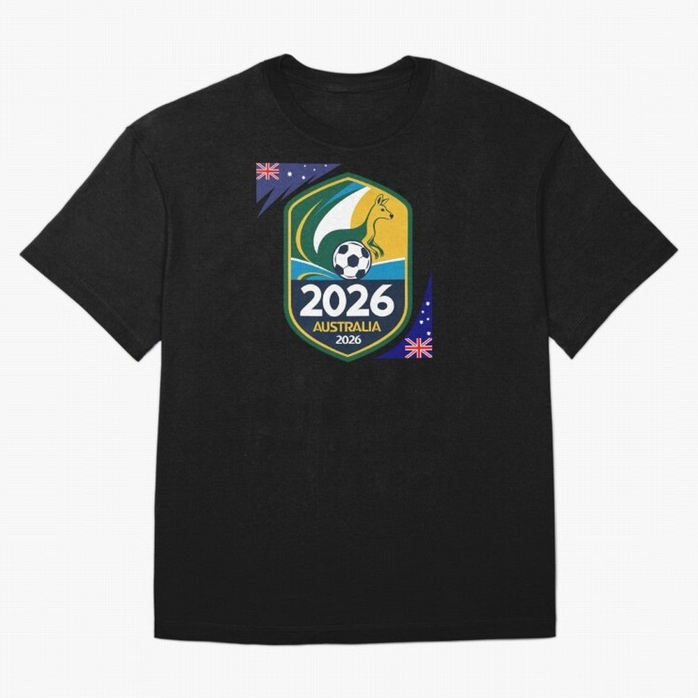 Australia WC2026 Classic T-Shirt Celebrate the Biggest Stage of Global Football Passion for FIFA World Cup 2026 USA Canada Mexico, Filled with Neymar, England, France and Netherlands, Fan Favorite Moments, National Team Passion, Big Match Drama and