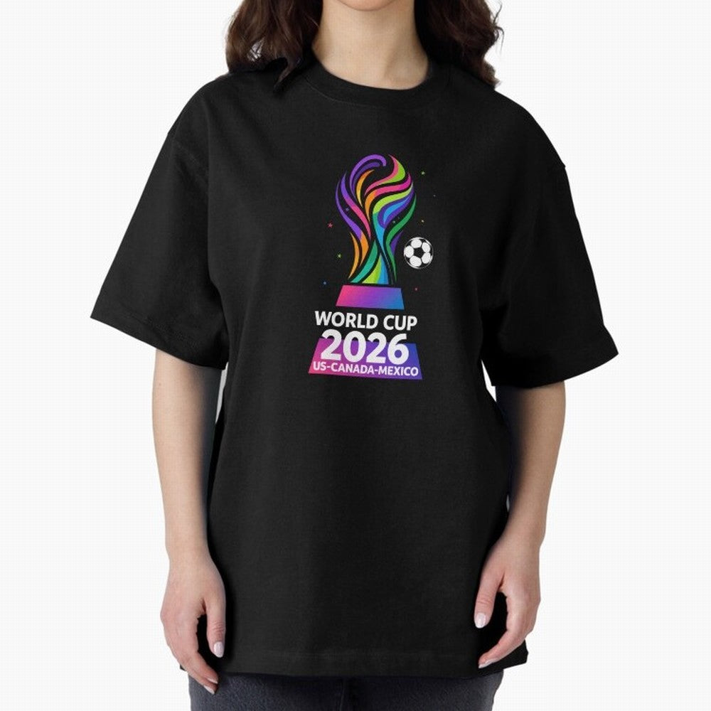 World Cup 2026 US-Canada-Mexico Soccer Trophy Classic T-Shirt Honor the FIFA World Cup 2026 Journey through Haaland and Mbappe Highlights, Brazil, Portugal and Argentina Pride, Vintage Soccer Flavor, Modern Football Stars, National Flags and Final