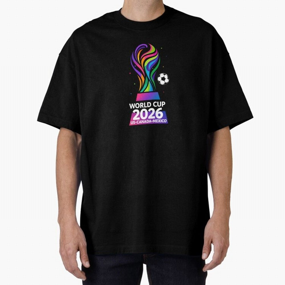 World Cup 2026 US-Canada-Mexico Soccer Trophy Classic T-Shirt Honor the FIFA World Cup 2026 Journey through Haaland and Mbappe Highlights, Brazil, Portugal and Argentina Pride, Vintage Soccer Flavor, Modern Football Stars, National Flags and Final