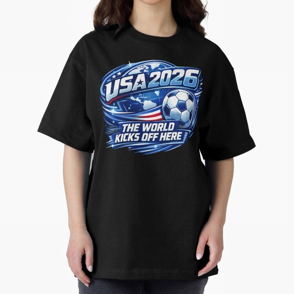 World Cup 2026 Classic T-Shirt Support Your Favorite Stars during FIFA World Cup 2026 Group Stage for Fans of Messi and Portugal, Bringing Football History, Final Match Energy, Crowd Noise and Once in a Lifetime Moments; Ideal for Fans Who Follow
