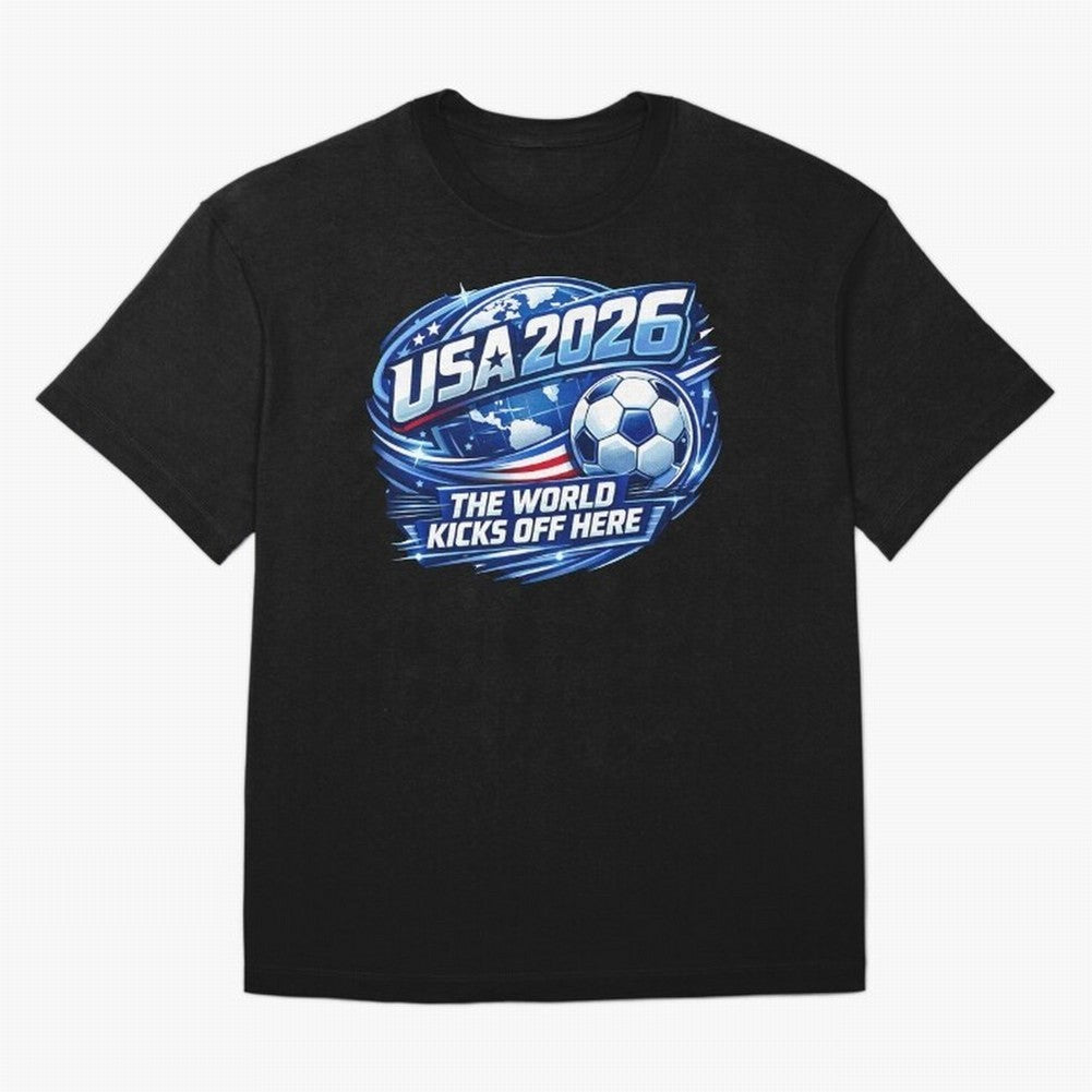World Cup 2026 Classic T-Shirt Support Your Favorite Stars during FIFA World Cup 2026 Group Stage for Fans of Messi and Portugal, Bringing Football History, Final Match Energy, Crowd Noise and Once in a Lifetime Moments; Ideal for Fans Who Follow