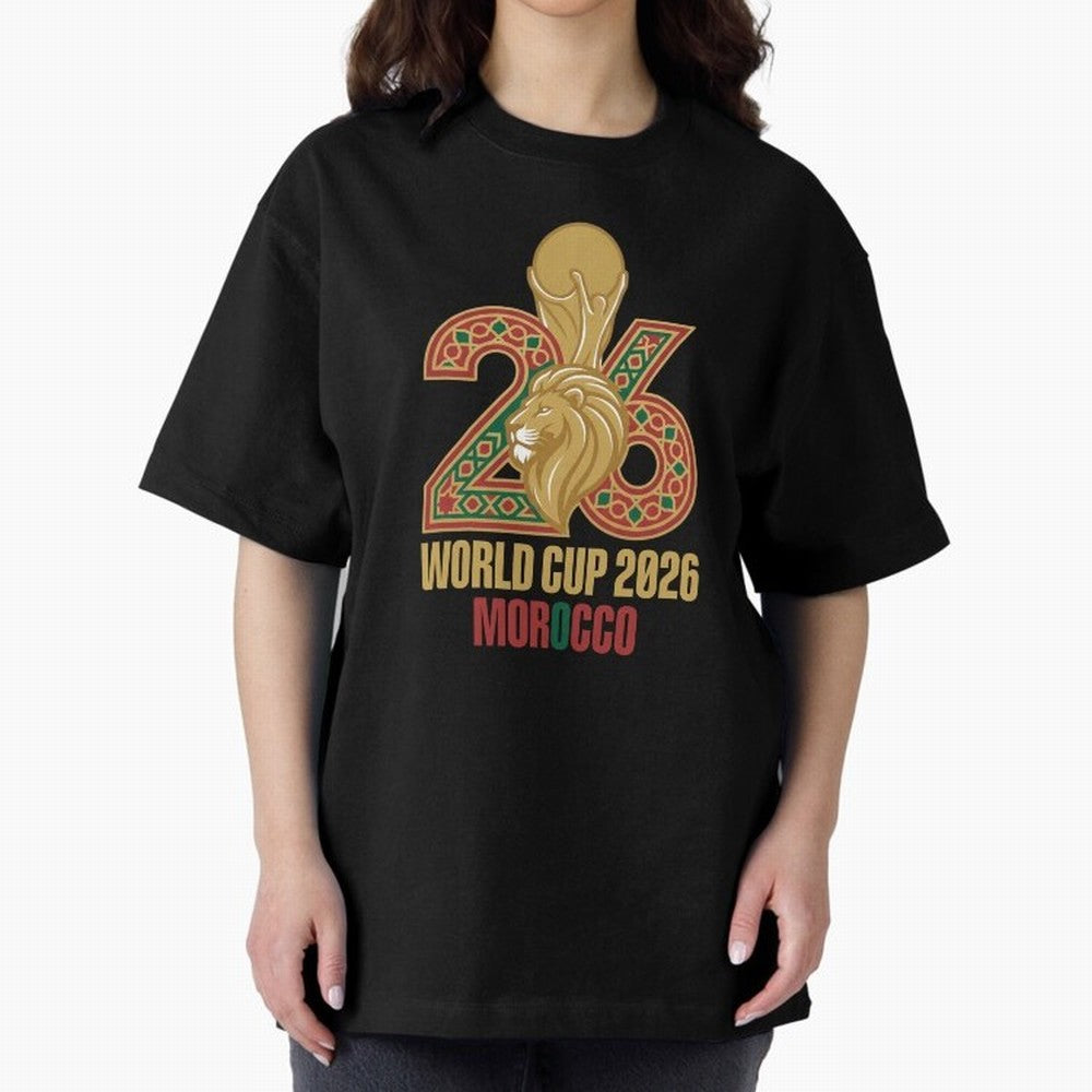 Copy of WORLD CUP 2026 MOROCCO Classic T-Shirt Celebrate Supporters United by Global Football Passion for FIFA World Cup 2026, Built around CR7 and Messi, Argentina, France and Brazil, Goal Celebration Energy, Supporter Heritage, Football Icons and