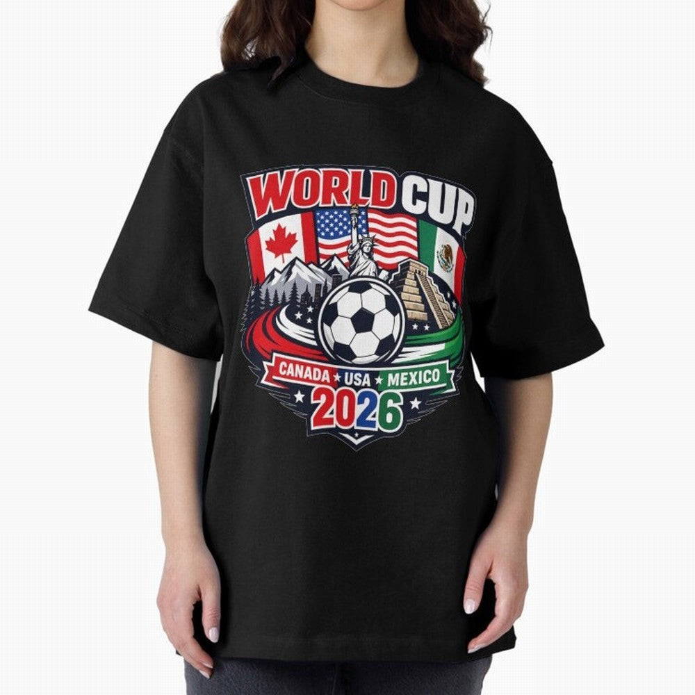 FIFA World Cup 2026 Classic T-Shirt Show Match Day Excitement for FIFA World Cup 2026 USA Canada Mexico Featuring Messi, CR7 and Mbappe, Portugal Energy, Soccer Culture, Superstar Moments, National Team Dreams and Competitive Fire; Great for Watch