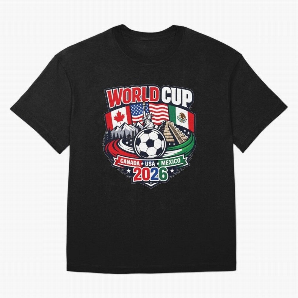 FIFA World Cup 2026 Classic T-Shirt Show Match Day Excitement for FIFA World Cup 2026 USA Canada Mexico Featuring Messi, CR7 and Mbappe, Portugal Energy, Soccer Culture, Superstar Moments, National Team Dreams and Competitive Fire; Great for Watch