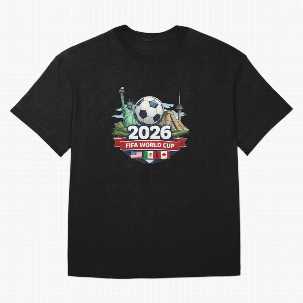 FIFA World Cup 2026 US Canada mexico Classic T-Shirt Share the Excitement of FIFA World Cup 2026 USA Canada Mexico Spirit, Filled with Argentina, Mbappe and Neymar, Retro Football Energy, Iconic Rivalries, Trophy Chase Drama and Stadium Atmosphere;