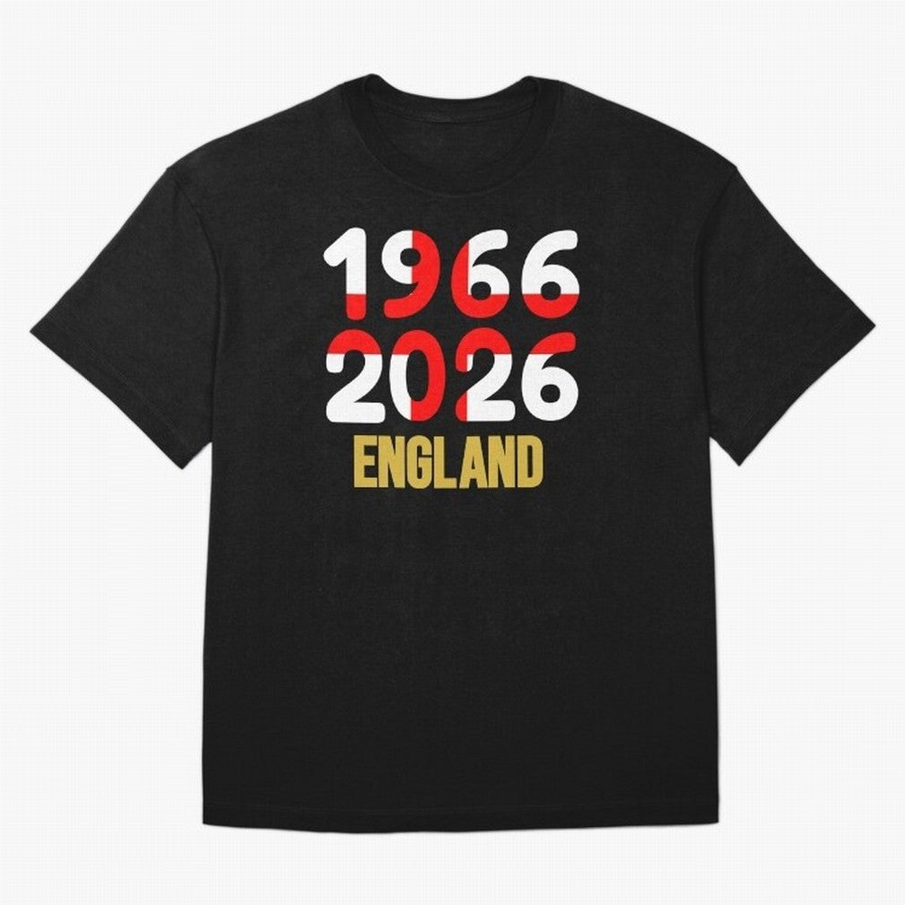 England 1966/2026 Classic T-Shirt Capture Stadium Memories from FIFA World Cup 2026 for Fans of Messi, Neymar and Mbappe and Germany, Bringing Supporter Pride, Iconic Celebrations, Legendary Names and Global Match Day Energy; Perfect for Supporters