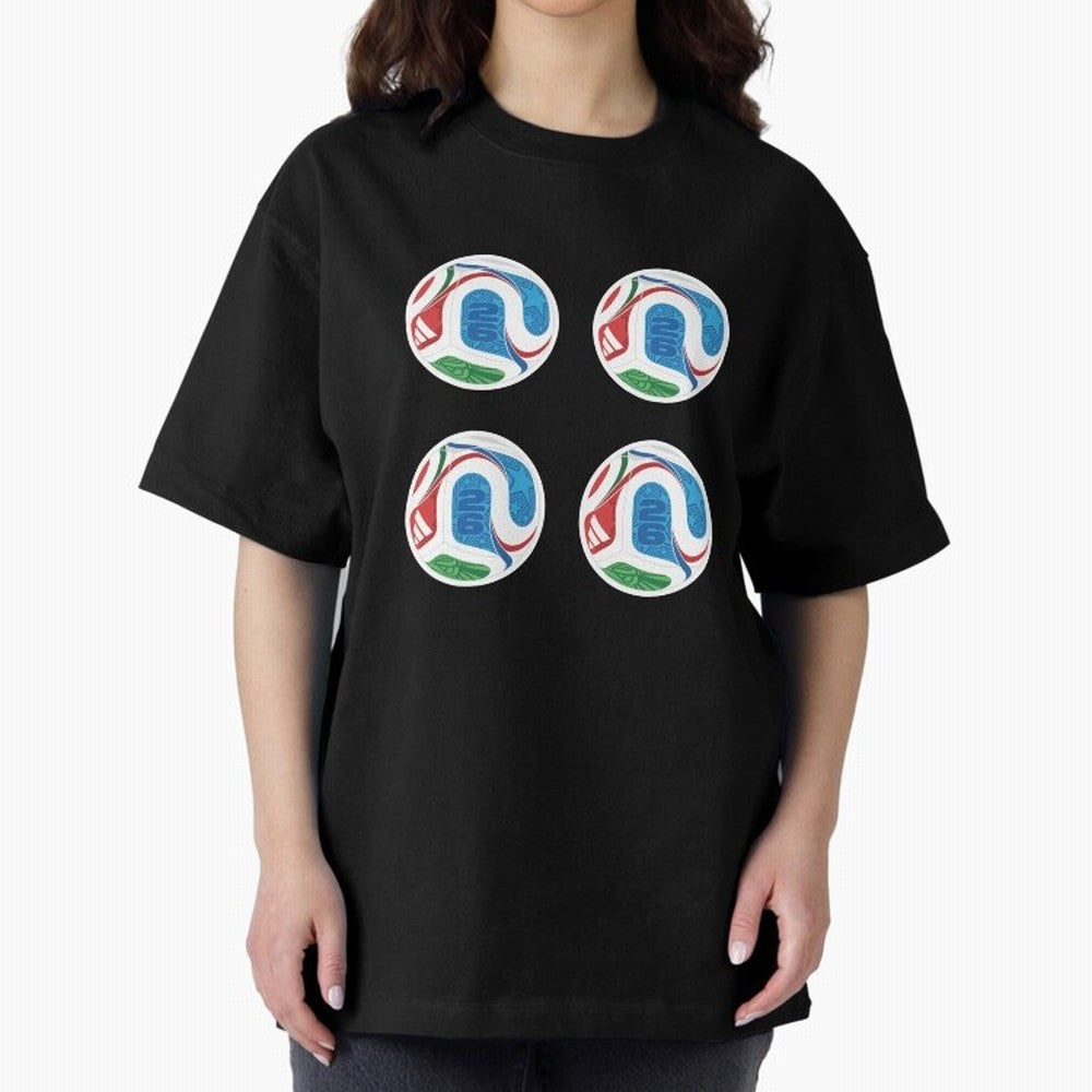 2026 World Soccer Ball Sticker Pack (4 pcs) Classic T-Shirt Experience the Global Stage of FIFA World Cup 2026 Spirit, Filled with Portugal, Spain and Germany, Neymar, Game Day Rituals, Football Legends, Country Pride and the Road to the Final;