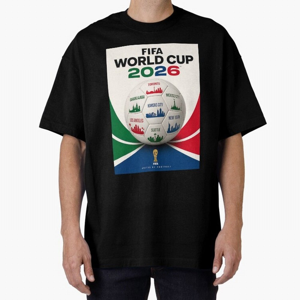 North America Football 2026 Classic T-Shirt Embrace FIFA World Cup 2026 Spirit, Inspired by France, Messi, CR7 and Mbappe, Global Supporter Spirit, Legendary Goals, National Colors and Tournament Celebration; Made for Collectors Who Enjoy Iconic