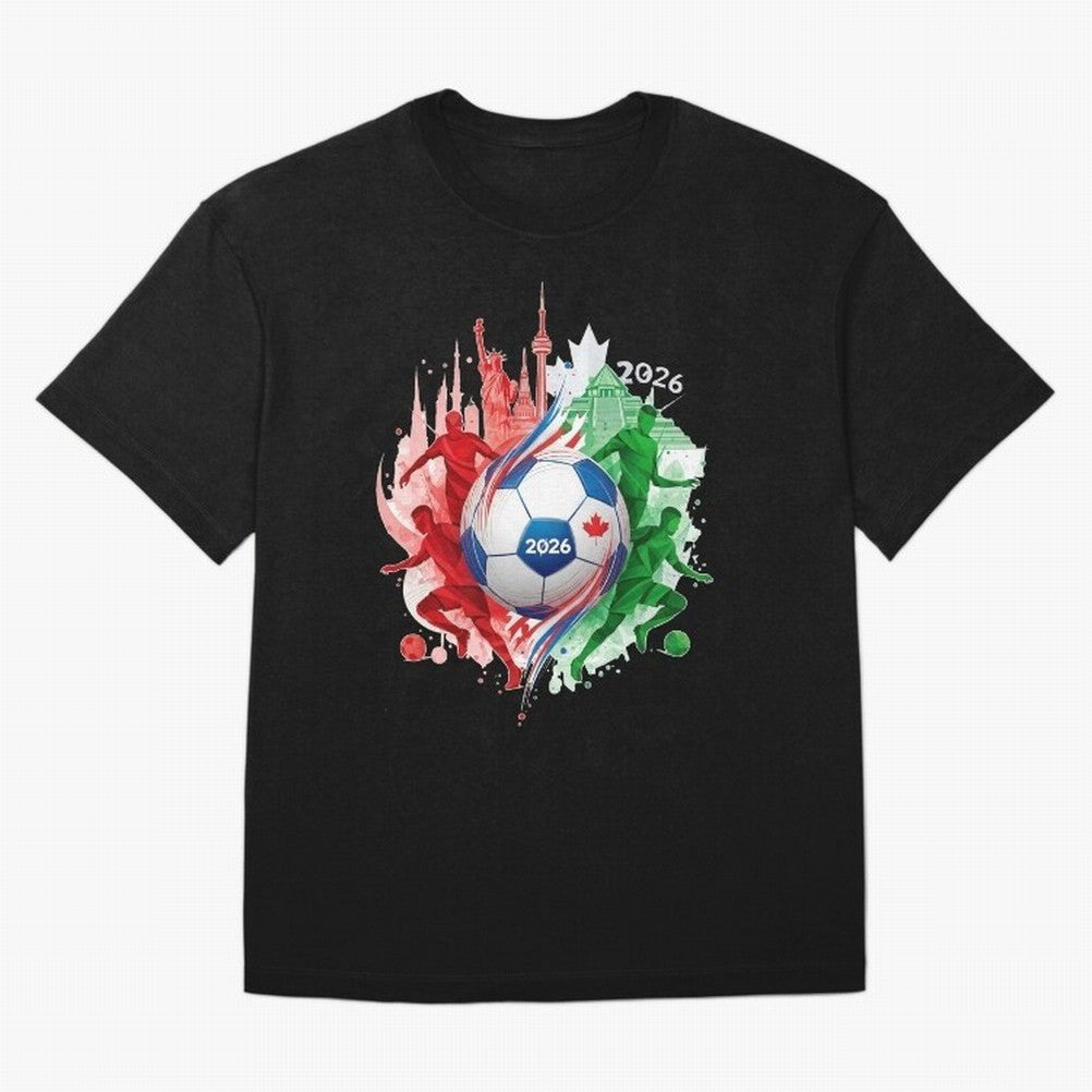 Internation Unity 2026 Classic T-Shirt Join Supporters Worldwide for FIFA World Cup 2026 USA Canada Mexico for Fans of Messi and Brazil, Portugal and Argentina, Bringing Classic Soccer Heritage, Championship Pressure, Fan Loyalty and International