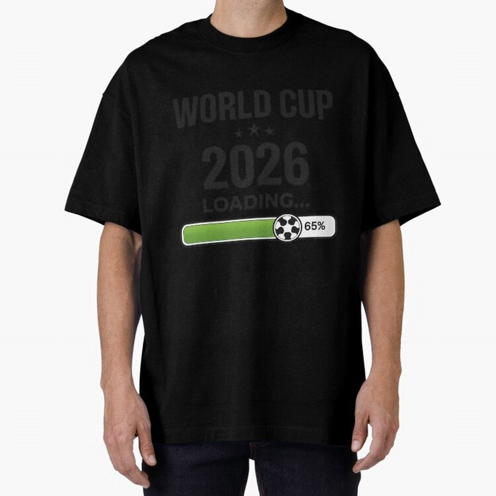 Copy of World Cup 2026 Loading Funny Football Shirt Soccer Fan Gift Classic T-Shirt Create Match Day Hype around FIFA World Cup 2026 Group Stage, Neymar, Brazil, Portugal and Argentina, Retro Football Energy, Iconic Rivalries, Trophy Chase Drama