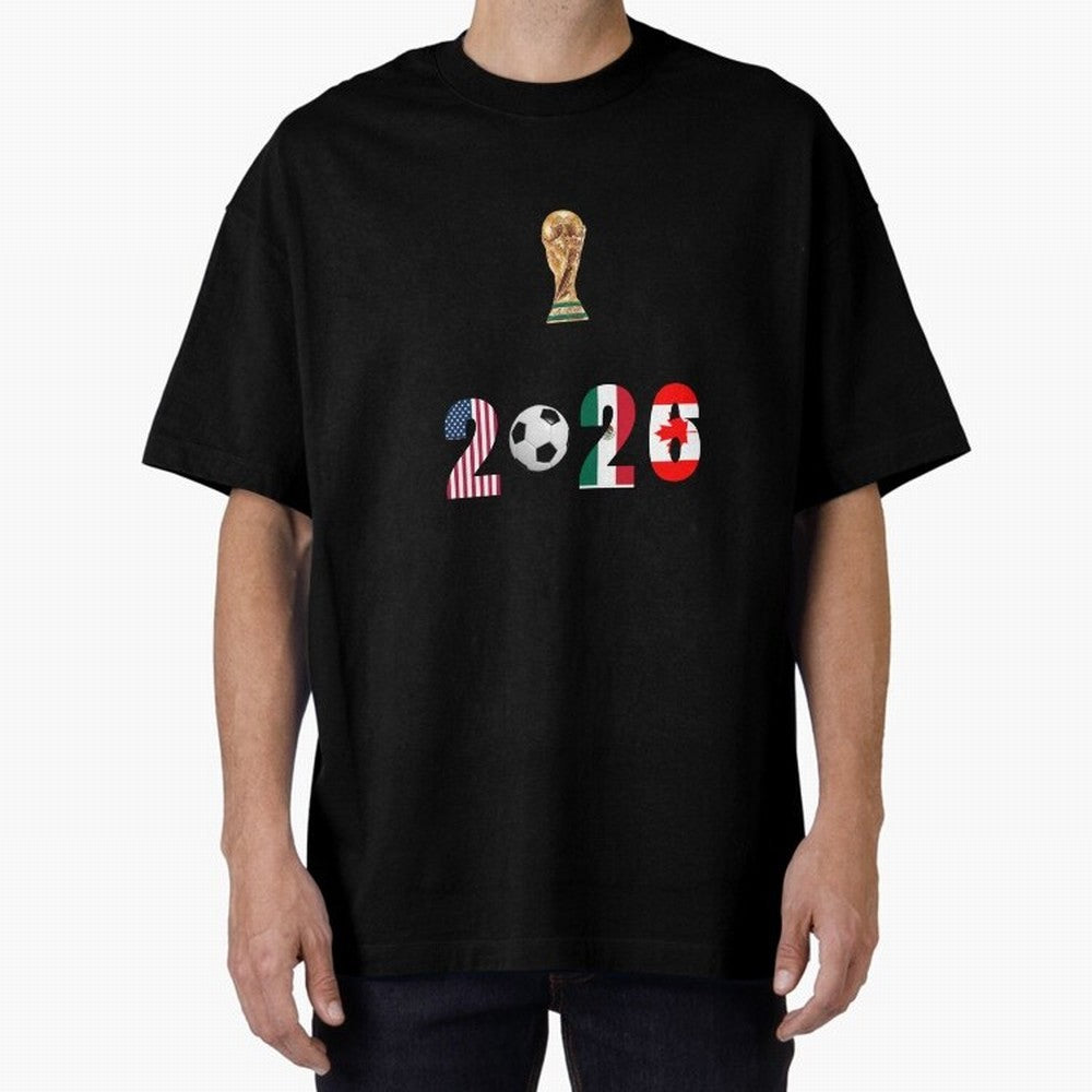 FIFA WORLD CUP Classic T-Shirt Follow the Final Road of FIFA World Cup 2026 USA Canada Mexico Centered on Messi, Neymar and Mbappe, Brazil, Portugal and Argentina Energy, Retro Football Energy, Iconic Rivalries, Trophy Chase Drama and Stadium