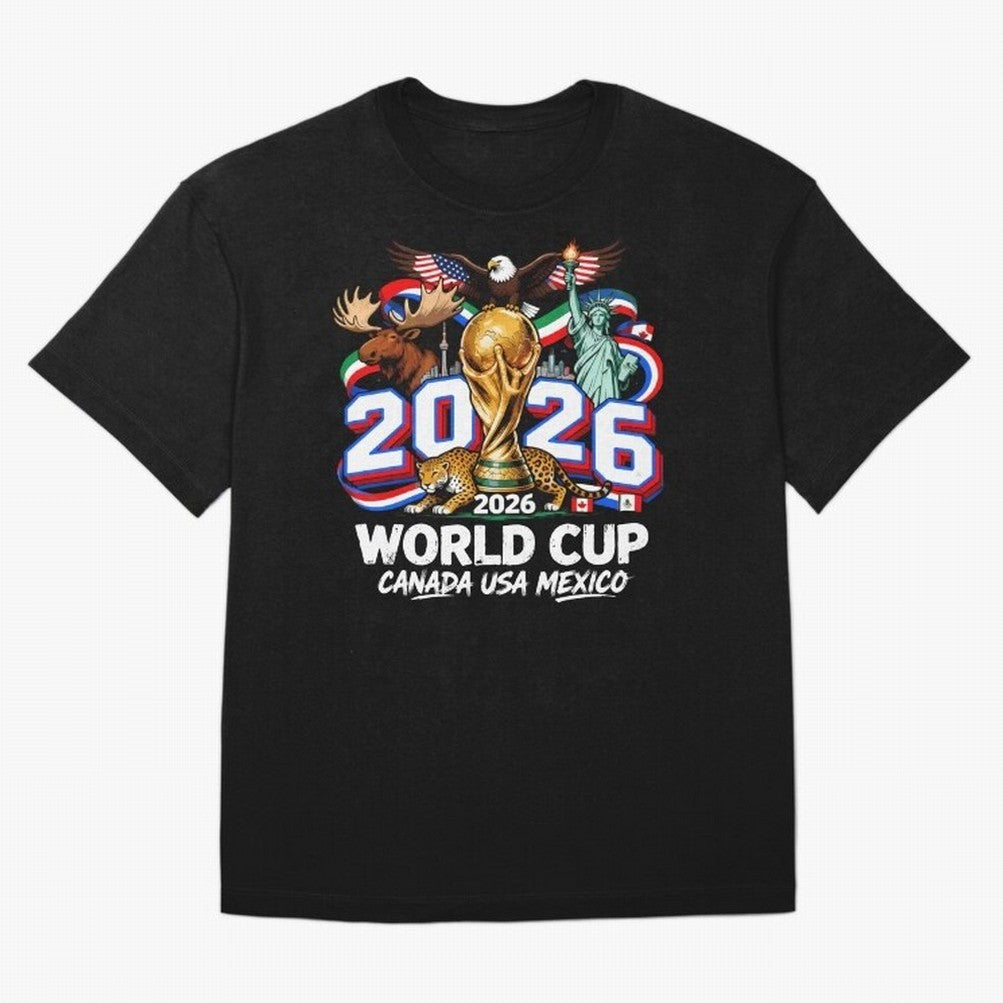 World Cup 2026 Soccer Fan USA Canada Mexico Classic T-Shirt Support the Legends of FIFA World Cup 2026 Group Stage Spirit, Inspired by Portugal, Messi, CR7 and Mbappe, Classic Soccer Heritage, Championship Pressure, Fan Loyalty and International