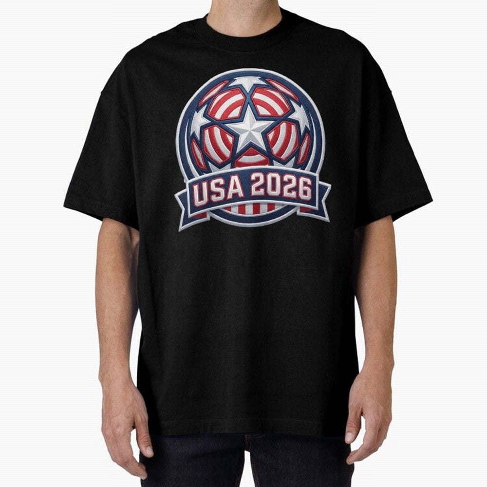 USA 2026 World Cup T-Shirt - Star Spangled Soccer Design - American Host Fan Tee Classic T-Shirt Honor Football Greatness during FIFA World Cup 2026 for Fans of Messi and Cristiano Ronaldo and France and Portugal, Bringing Soccer Culture, Superstar