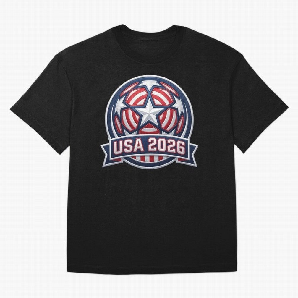 USA 2026 World Cup T-Shirt - Star Spangled Soccer Design - American Host Fan Tee Classic T-Shirt Honor Football Greatness during FIFA World Cup 2026 for Fans of Messi and Cristiano Ronaldo and France and Portugal, Bringing Soccer Culture, Superstar