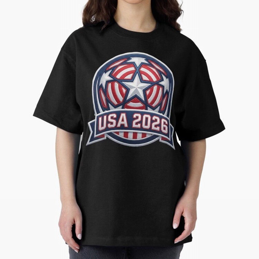 USA 2026 World Cup T-Shirt - Star Spangled Soccer Design - American Host Fan Tee Classic T-Shirt Honor Football Greatness during FIFA World Cup 2026 for Fans of Messi and Cristiano Ronaldo and France and Portugal, Bringing Soccer Culture, Superstar