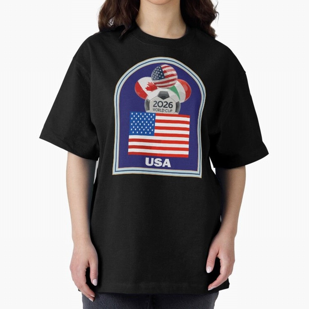 USA 2026 Soccer T-shirt Classic T-Shirt Carry the FIFA World Cup 2026 Journey through Neymar Highlights, Argentina and Brazil Pride, Tournament Hype, Historic Matchups, Family Viewing Parties and Global Sports Pride; Built for Supporters Chasing