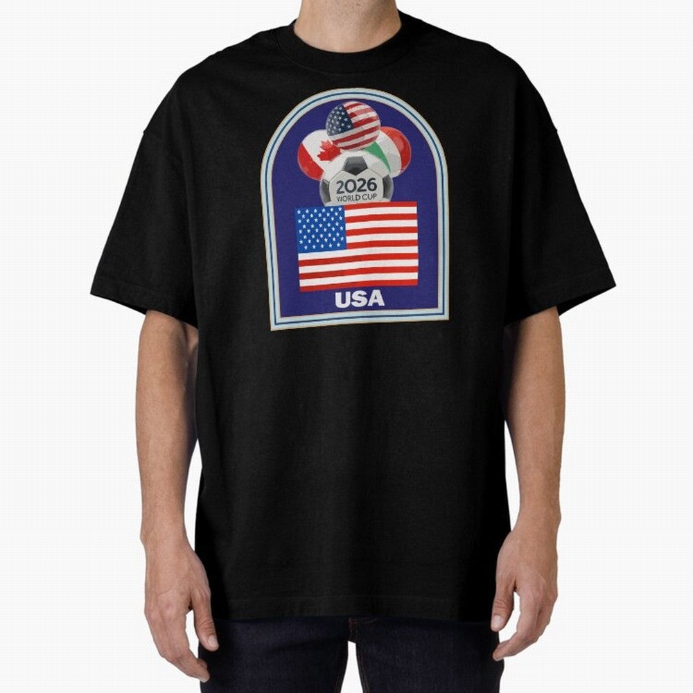 USA 2026 Soccer T-shirt Classic T-Shirt Carry the FIFA World Cup 2026 Journey through Neymar Highlights, Argentina and Brazil Pride, Tournament Hype, Historic Matchups, Family Viewing Parties and Global Sports Pride; Built for Supporters Chasing