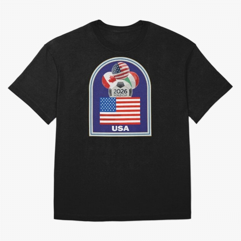 USA 2026 Soccer T-shirt Classic T-Shirt Carry the FIFA World Cup 2026 Journey through Neymar Highlights, Argentina and Brazil Pride, Tournament Hype, Historic Matchups, Family Viewing Parties and Global Sports Pride; Built for Supporters Chasing