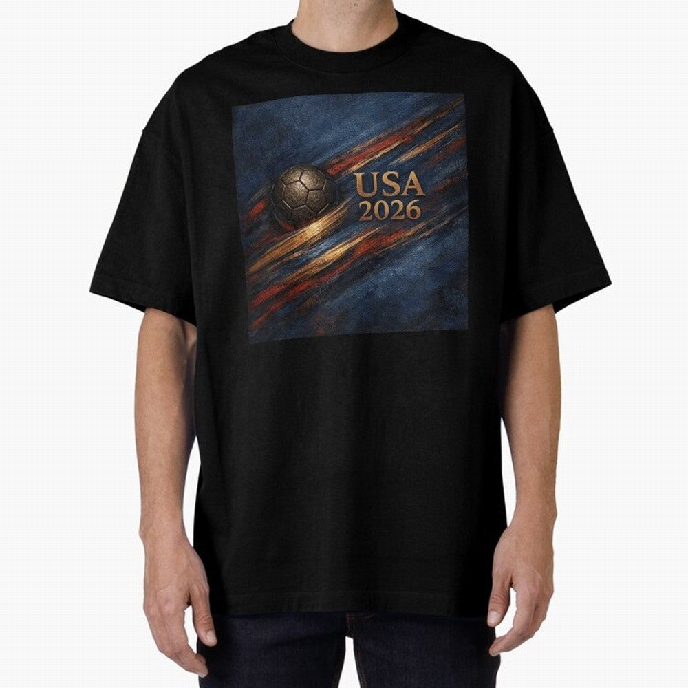 Bronze Inspired USA 2026 Soccer Theme Classic T-Shirt Make Game Day About FIFA World Cup 2026 Spirit, Highlighting Argentina and Brazil, Cristiano Ronaldo, Tournament Hype, Historic Matchups, Family Viewing Parties and Global Sports Pride; Made for