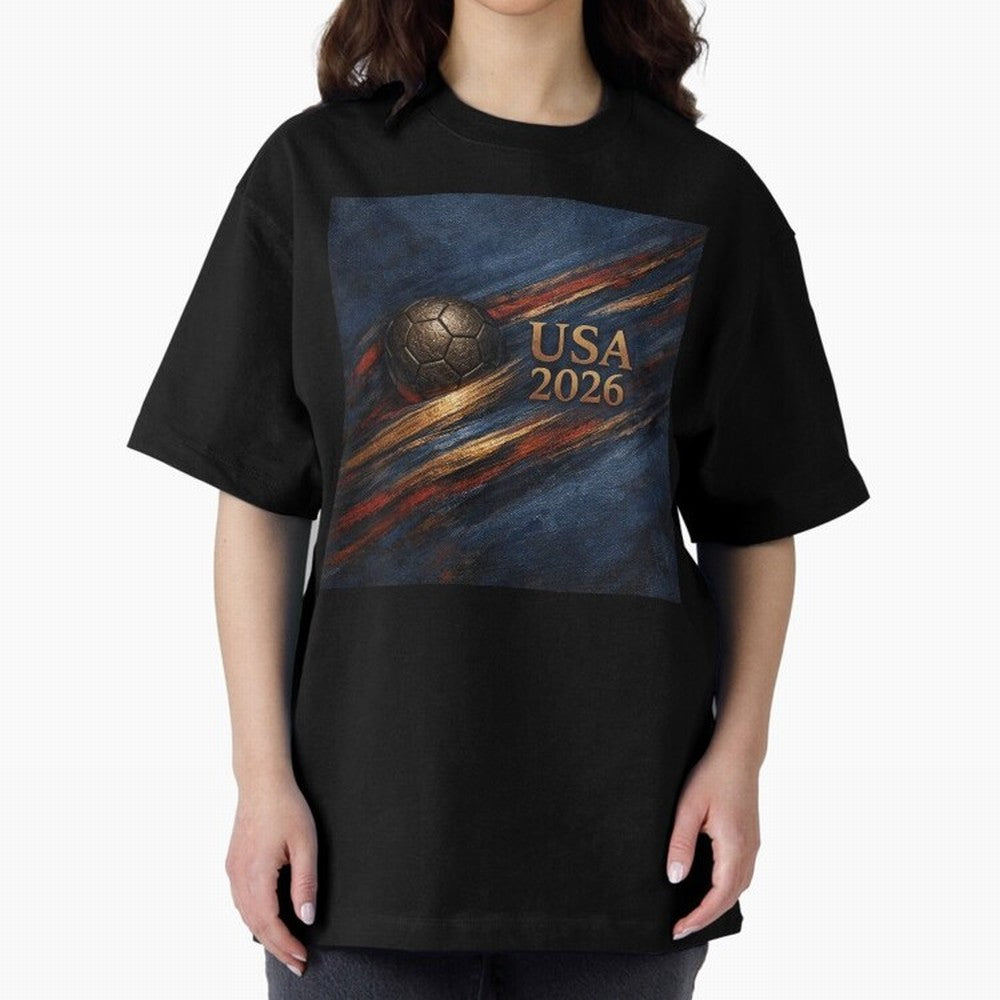 Bronze Inspired USA 2026 Soccer Theme Classic T-Shirt Make Game Day About FIFA World Cup 2026 Spirit, Highlighting Argentina and Brazil, Cristiano Ronaldo, Tournament Hype, Historic Matchups, Family Viewing Parties and Global Sports Pride; Made for