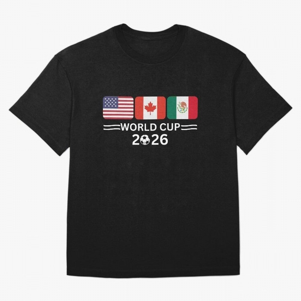 Football World Cup 2026 USA Canada Mexico Soccer & Football Fan Classic T-Shirt Carry the Dream of FIFA World Cup 2026 Celebrating Mbappe, England and Germany Energy, Supporter Pride, Iconic Celebrations, Legendary Names and Global Match Day