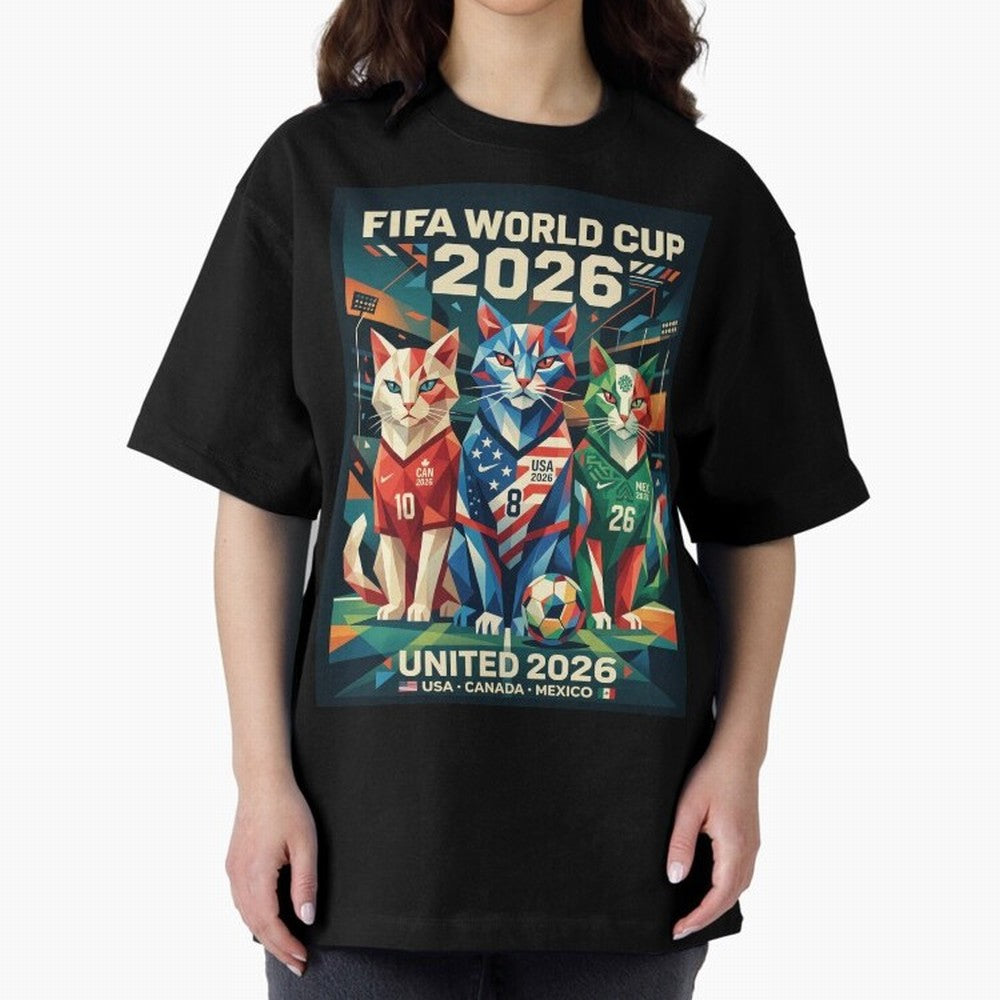 The Cats Football World Cup Classic T-Shirt Remember FIFA World Cup 2026 for Fans of Messi, CR7 and Mbappe and Brazil, Portugal and Argentina, Bringing Tournament Hype, Historic Matchups, Family Viewing Parties and Global Sports Pride; Created for