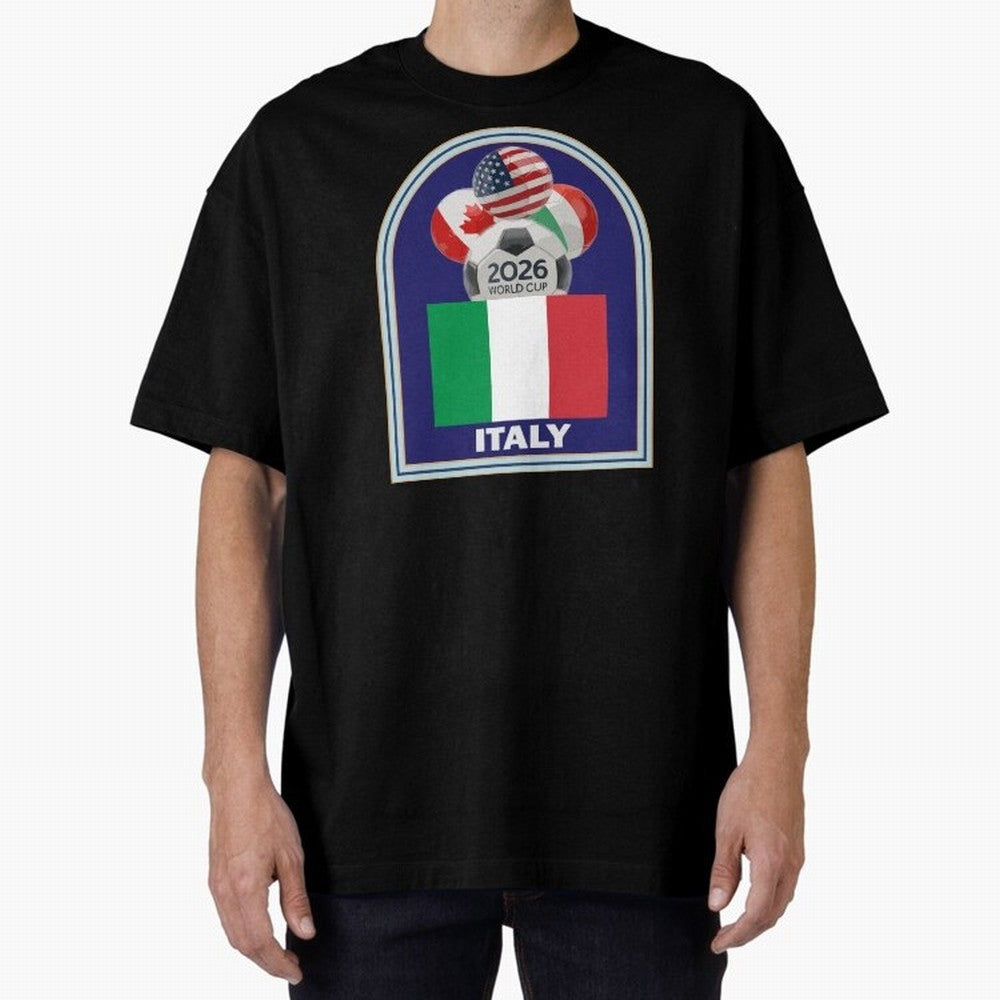 Italy 2026 Soccer T-shirt Classic T-Shirt Support Global Football Passion for FIFA World Cup 2026, Celebrating Cristiano Ronaldo, Argentina, France and Brazil, Football History, Final Match Energy, Crowd Noise and Once in a Lifetime Moments;