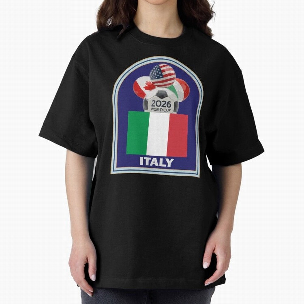 Italy 2026 Soccer T-shirt Classic T-Shirt Support Global Football Passion for FIFA World Cup 2026, Celebrating Cristiano Ronaldo, Argentina, France and Brazil, Football History, Final Match Energy, Crowd Noise and Once in a Lifetime Moments;