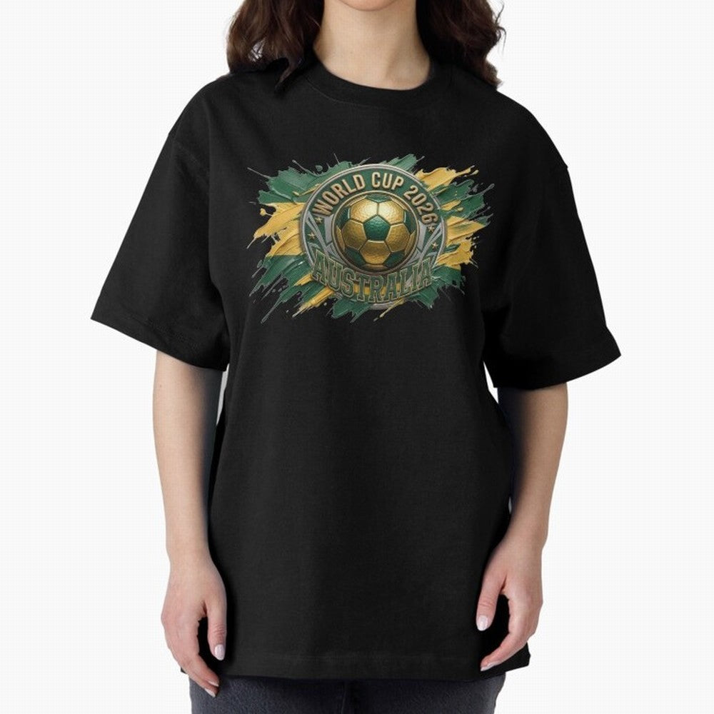 World Cup 2026 Australia Soccer Ball Paint Splash Classic T-Shirt Bring Bold Fan Energy to FIFA World Cup 2026 Spirit, Featuring Argentina and Brazil, Cristiano Ronaldo, Game Day Rituals, Football Legends, Country Pride and the Road to the Final;