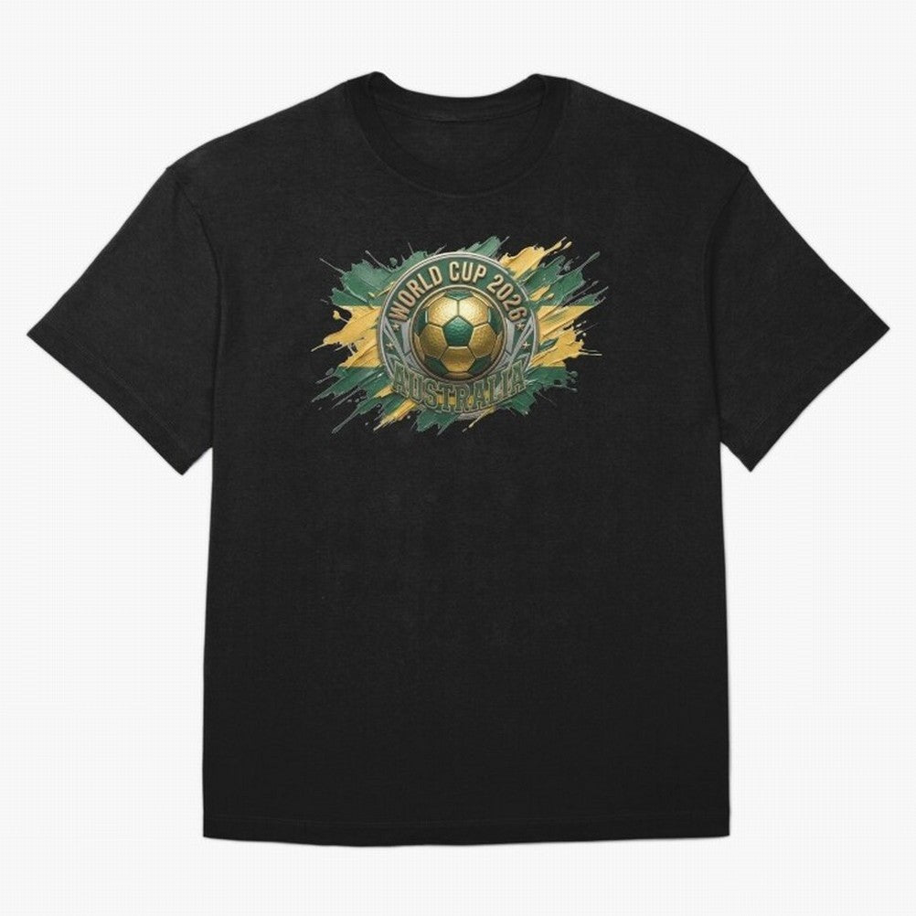 World Cup 2026 Australia Soccer Ball Paint Splash Classic T-Shirt Bring Bold Fan Energy to FIFA World Cup 2026 Spirit, Featuring Argentina and Brazil, Cristiano Ronaldo, Game Day Rituals, Football Legends, Country Pride and the Road to the Final;