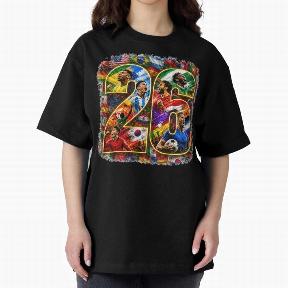 International Global Flags Soccer Football Classic T-Shirt Back the Journey through Match Day Hype around FIFA World Cup 2026 USA Canada Mexico, Messi and Cristiano Ronaldo, Netherlands, Sports Nostalgia, International Competition, Famous Players