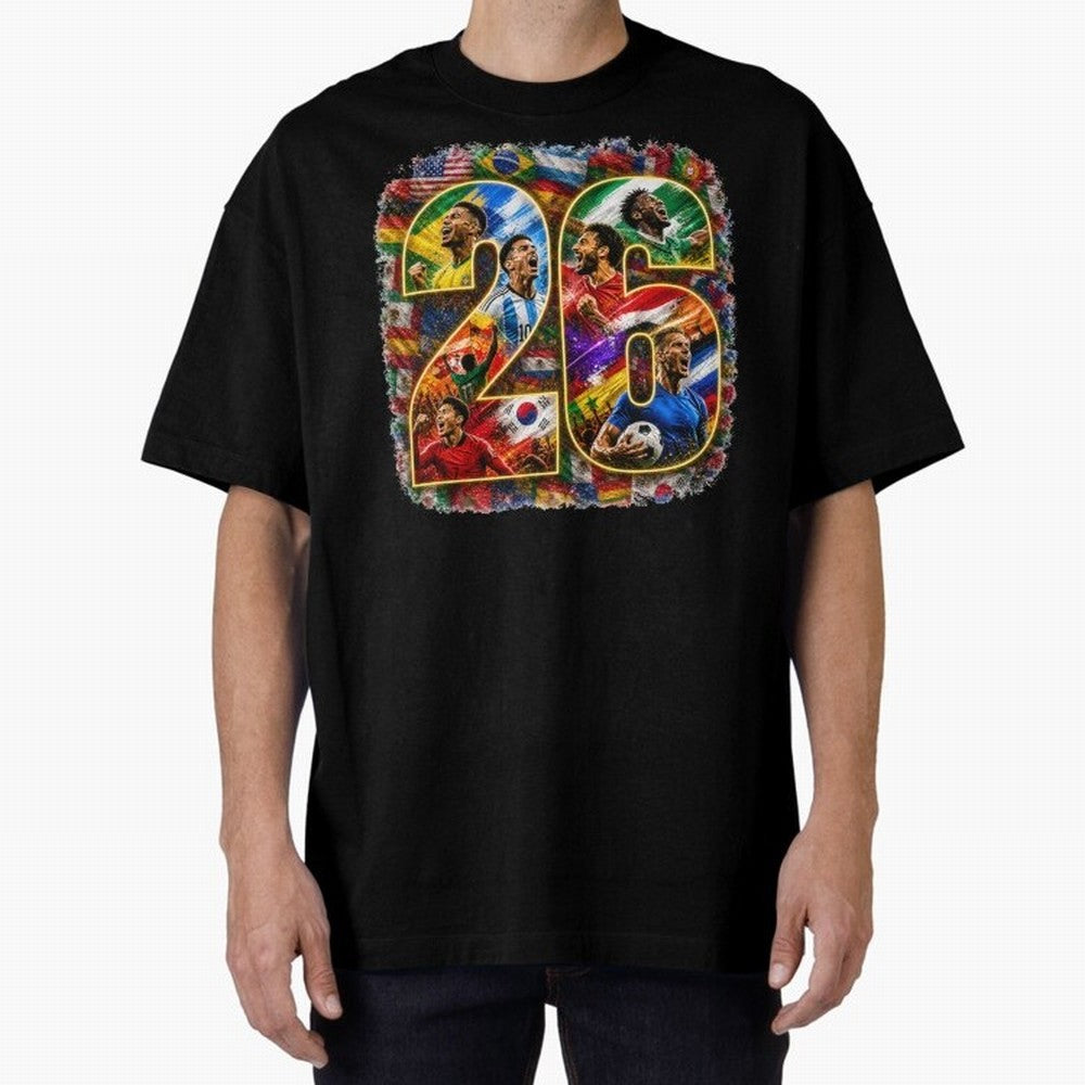 International Global Flags Soccer Football Classic T-Shirt Back the Journey through Match Day Hype around FIFA World Cup 2026 USA Canada Mexico, Messi and Cristiano Ronaldo, Netherlands, Sports Nostalgia, International Competition, Famous Players