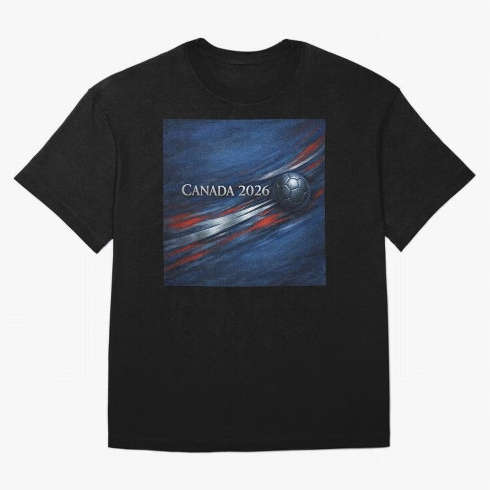 Canada 2026 Soccer Splash Classic T-Shirt Celebrate Classic Football Spirit in FIFA World Cup 2026 USA Canada Mexico Spirit, with Spain and Netherlands, Messi and Cristiano Ronaldo, Supporter Pride, Iconic Celebrations, Legendary Names and Global