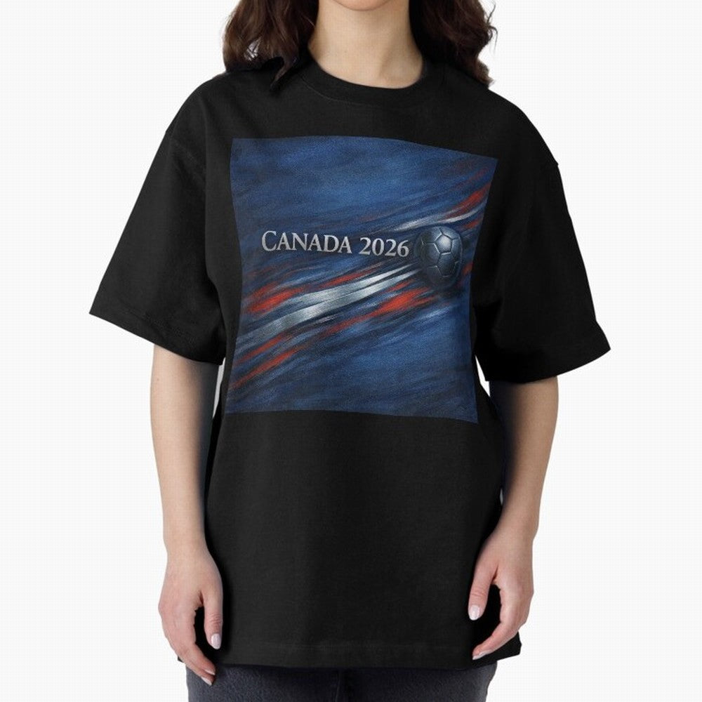 Canada 2026 Soccer Splash Classic T-Shirt Celebrate Classic Football Spirit in FIFA World Cup 2026 USA Canada Mexico Spirit, with Spain and Netherlands, Messi and Cristiano Ronaldo, Supporter Pride, Iconic Celebrations, Legendary Names and Global