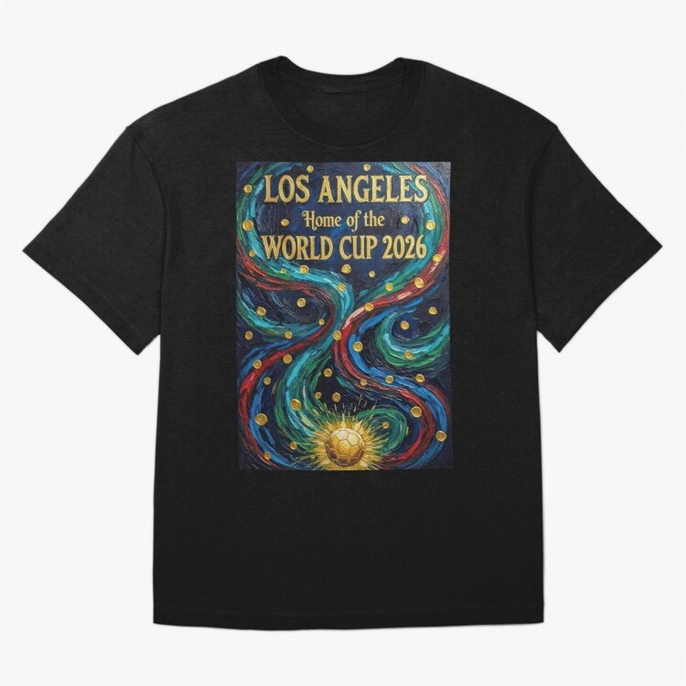 Los Angeles Home of the World Cup 2026 Soccer Fan ¡ª Moody Jewel Art Print Classic T-Shirt Bring International Match Energy to Global Football Passion for FIFA World Cup 2026 USA Canada Mexico, Inspired by Haaland, Brazil, Football Festival