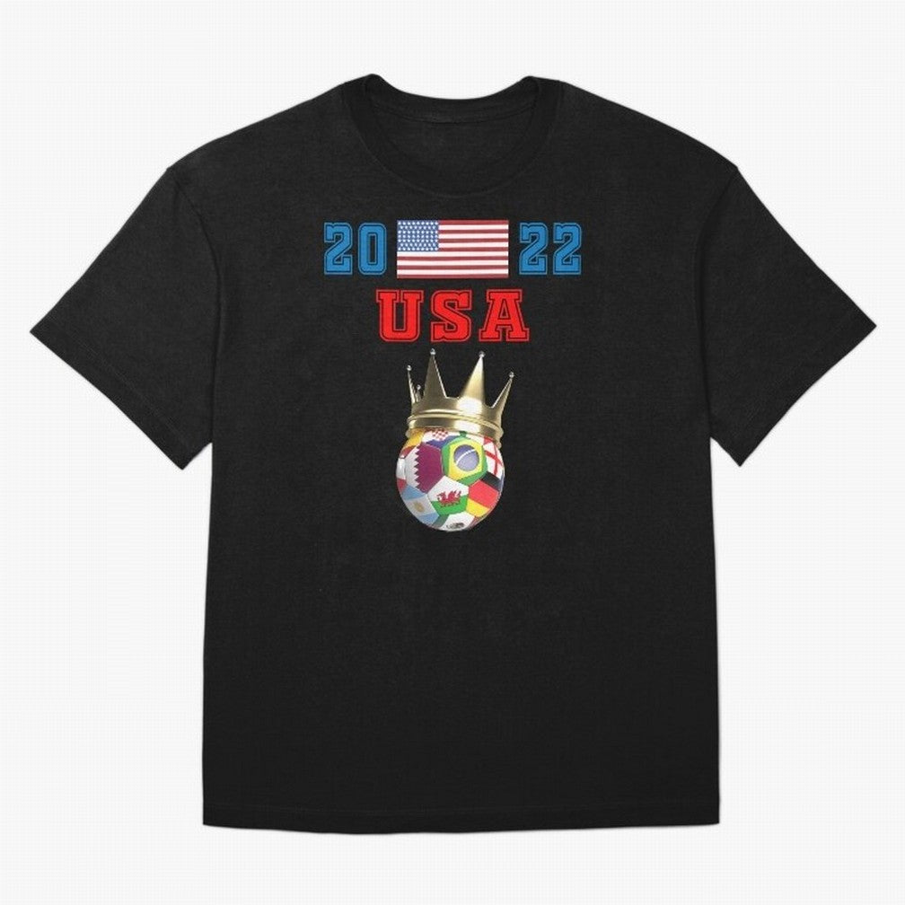 Keep Calm and support USA Football Flag Soccer Jersey Classic T-Shirt Capture FIFA World Cup 2026 Group Stage Filled with CR7 and Messi, Argentina and Brazil Energy, Retro Football Energy, Iconic Rivalries, Trophy Chase Drama and Stadium