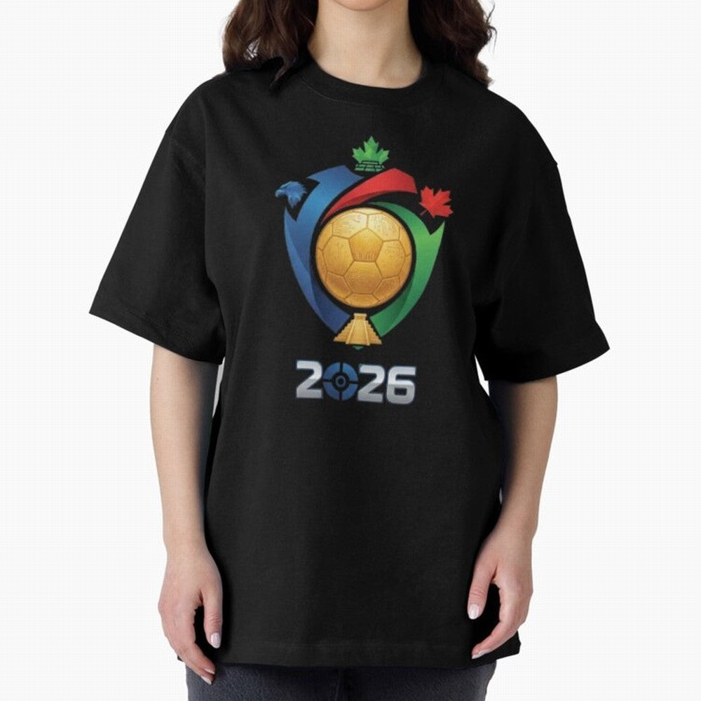 Golden Soccer Ball 2026 Host Nations Emblem Classic T-Shirt Represent Fans Who Live for Match Day Hype around FIFA World Cup 2026 Group Stage, Cristiano Ronaldo, England, France and Netherlands, Tournament Hype, Historic Matchups, Family Viewing