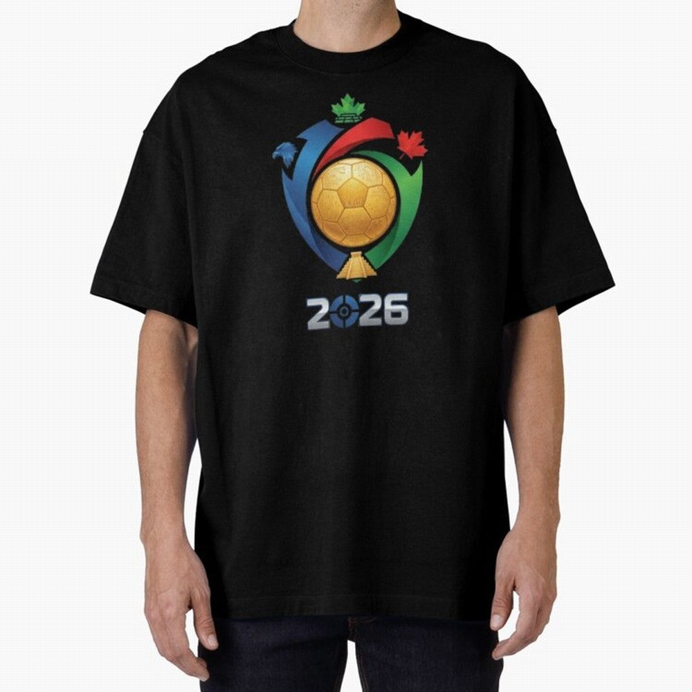 Golden Soccer Ball 2026 Host Nations Emblem Classic T-Shirt Represent Fans Who Live for Match Day Hype around FIFA World Cup 2026 Group Stage, Cristiano Ronaldo, England, France and Netherlands, Tournament Hype, Historic Matchups, Family Viewing