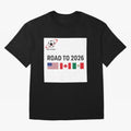 Road to World Cup 2026 Football Journey Classic T-Shirt Refresh FIFA World Cup 2026 USA Canada Mexico with Haaland, Argentina and Brazil Energy, Champion Mindset, Group Stage Buzz, Knockout Tension and Passionate Fan Culture; Perfect for Supporters