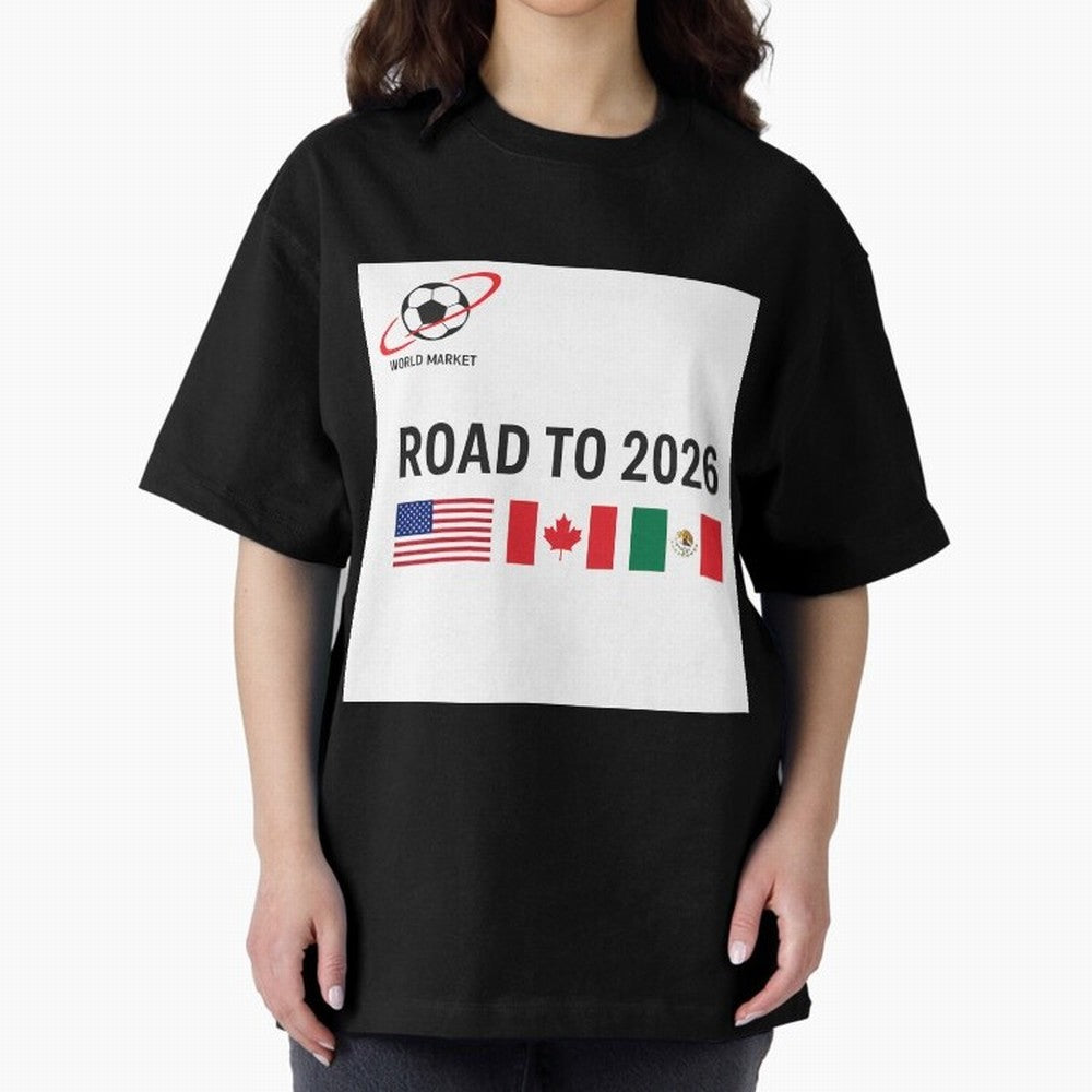 Road to World Cup 2026 Football Journey Classic T-Shirt Refresh FIFA World Cup 2026 USA Canada Mexico with Haaland, Argentina and Brazil Energy, Champion Mindset, Group Stage Buzz, Knockout Tension and Passionate Fan Culture; Perfect for Supporters