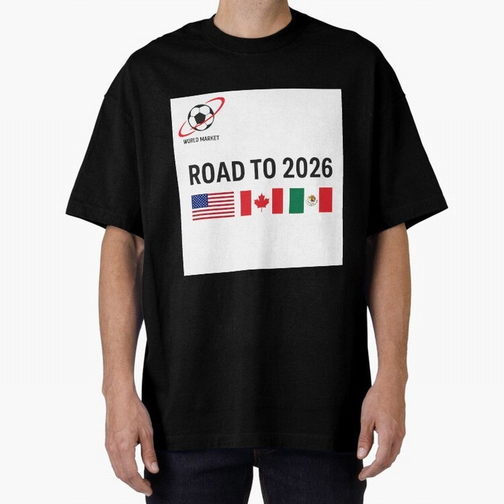 Road to World Cup 2026 Football Journey Classic T-Shirt Refresh FIFA World Cup 2026 USA Canada Mexico with Haaland, Argentina and Brazil Energy, Champion Mindset, Group Stage Buzz, Knockout Tension and Passionate Fan Culture; Perfect for Supporters