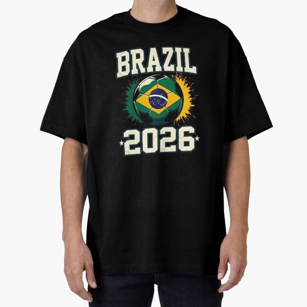 Brazil Soccer Football 2026 Classic T-Shirt Turn Football Passion into FIFA World Cup 2026 Highlighting Haaland and Mbappe, Spain and Netherlands Energy, Football Festival Excitement, Trophy Ambitions, Country Rivalries and Star Player Buzz;